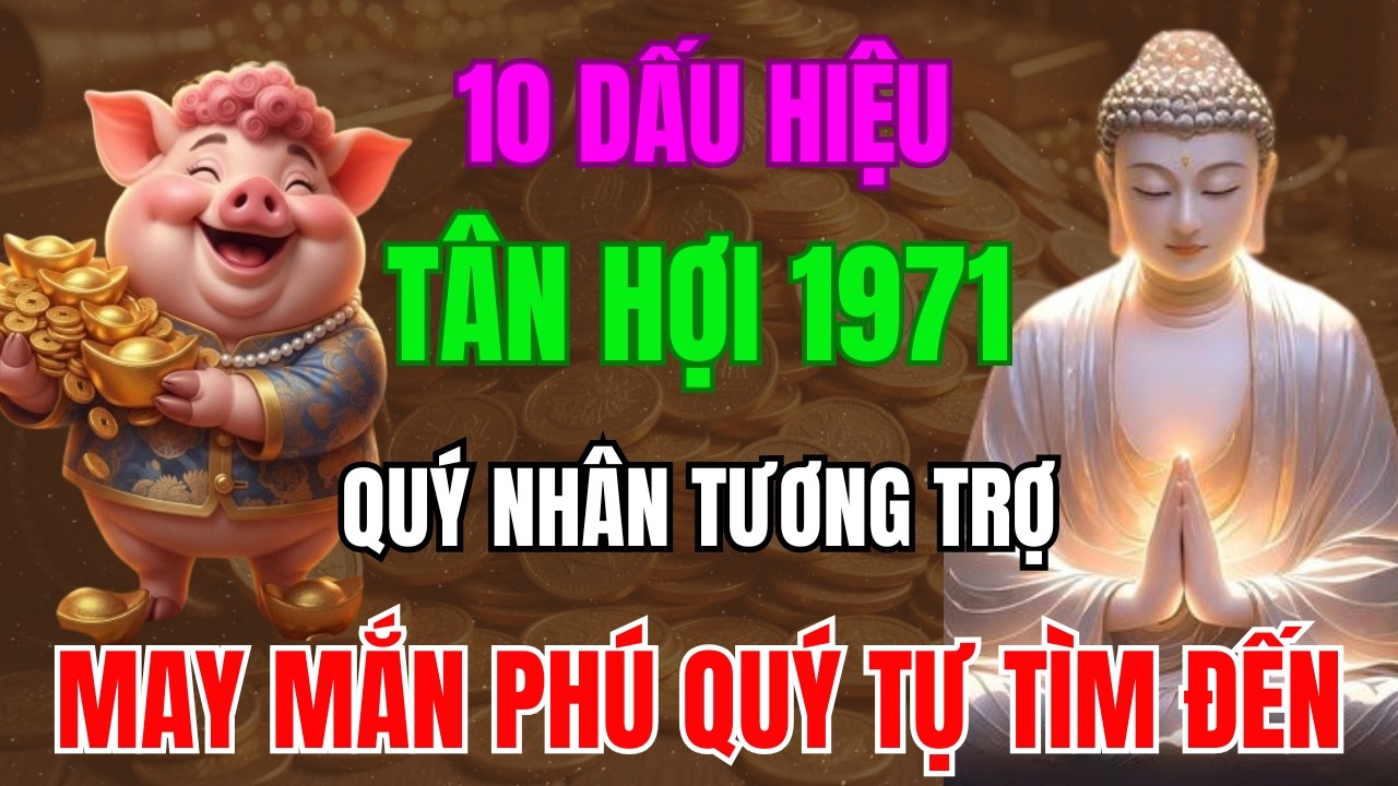 10 Dấu Hiệu TÂN HỢI 1971 Được Trời Thương Phật Độ, Quý Nhân Tương Trợ, May mắn Phú Quý Tự Tìm Đến