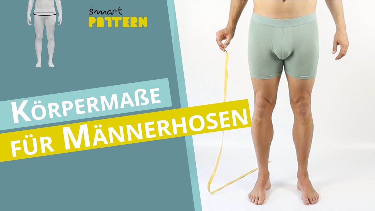 K&ouml;rperma&szlig;e f&uuml;r M&auml;nnerhose messen | DIY Anleitung zum Ma&szlig;nehmen