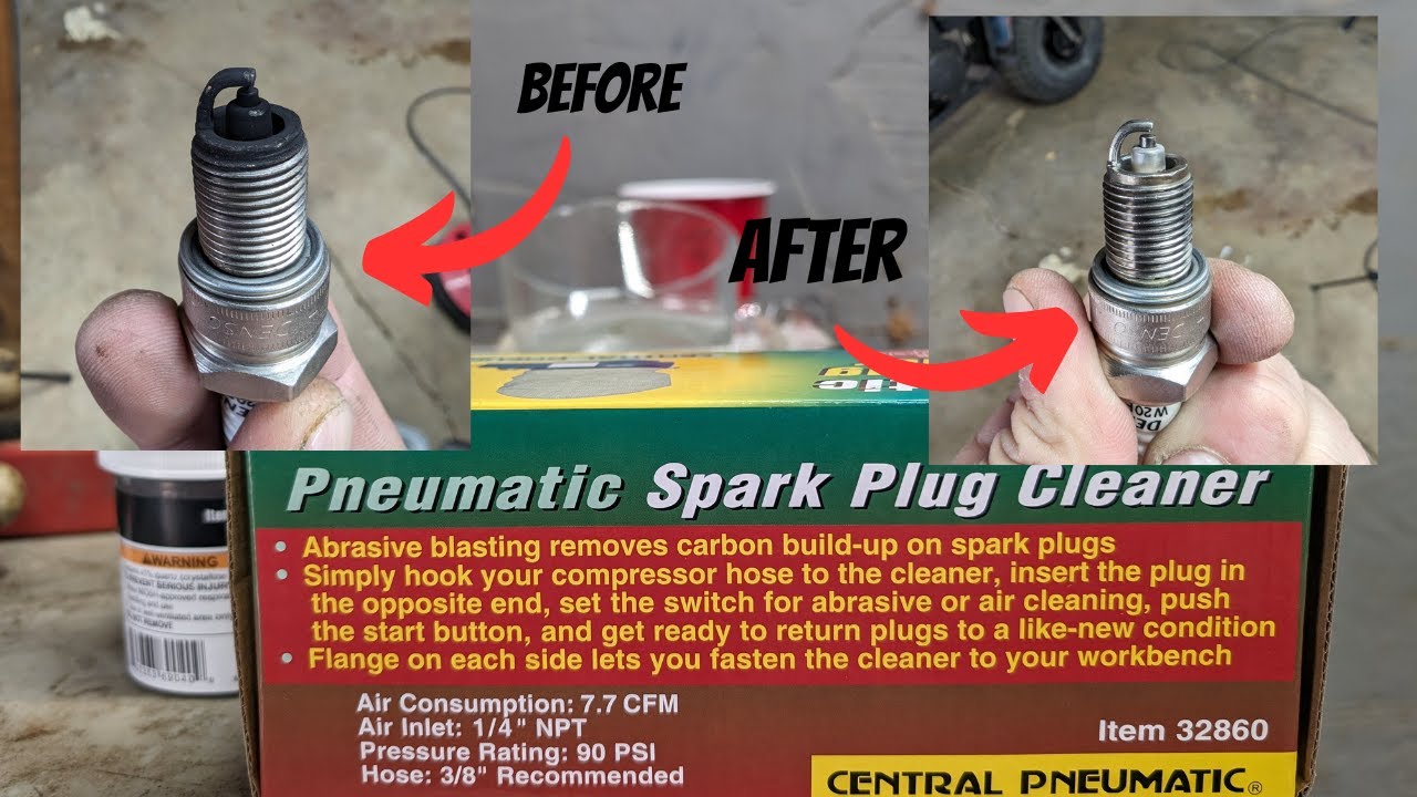 Тестирую очиститель свечей зажигания Harbor Freight. Работает ли он?
