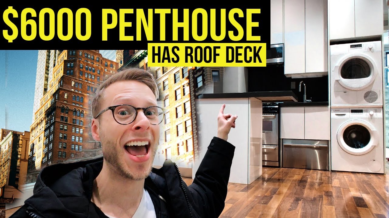 $6000 Manhattan Penthouse with Roof Deck | NYC Apartment Tour