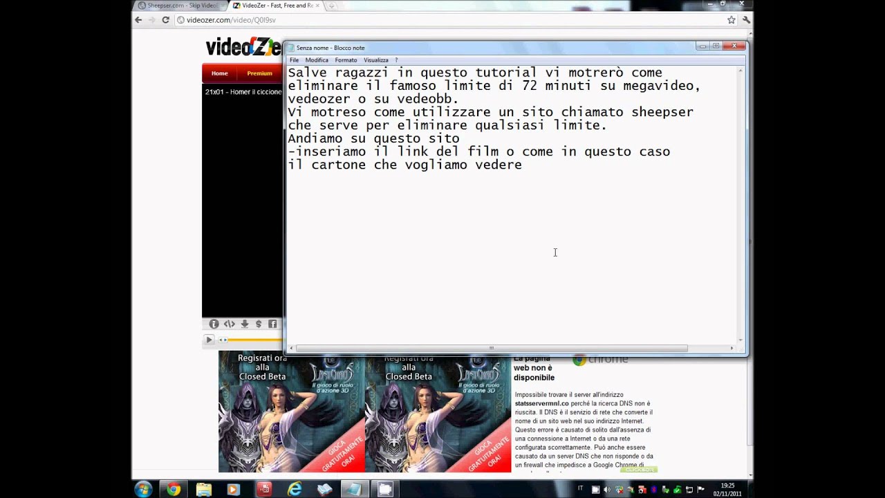 Eliminare il limite Megavideo Videozer e Videobb con sheepser