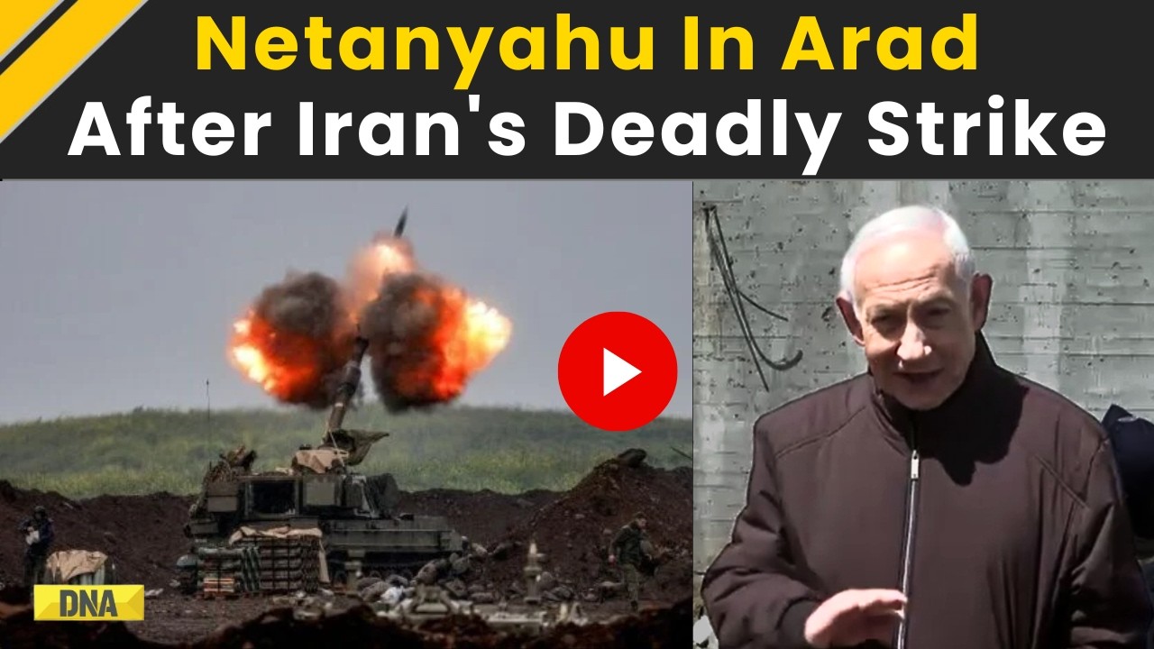 Iran Israel War: Israel PM Netanyahu Visits Missile Hit Site In Arad As Iran Intensifies Attacks