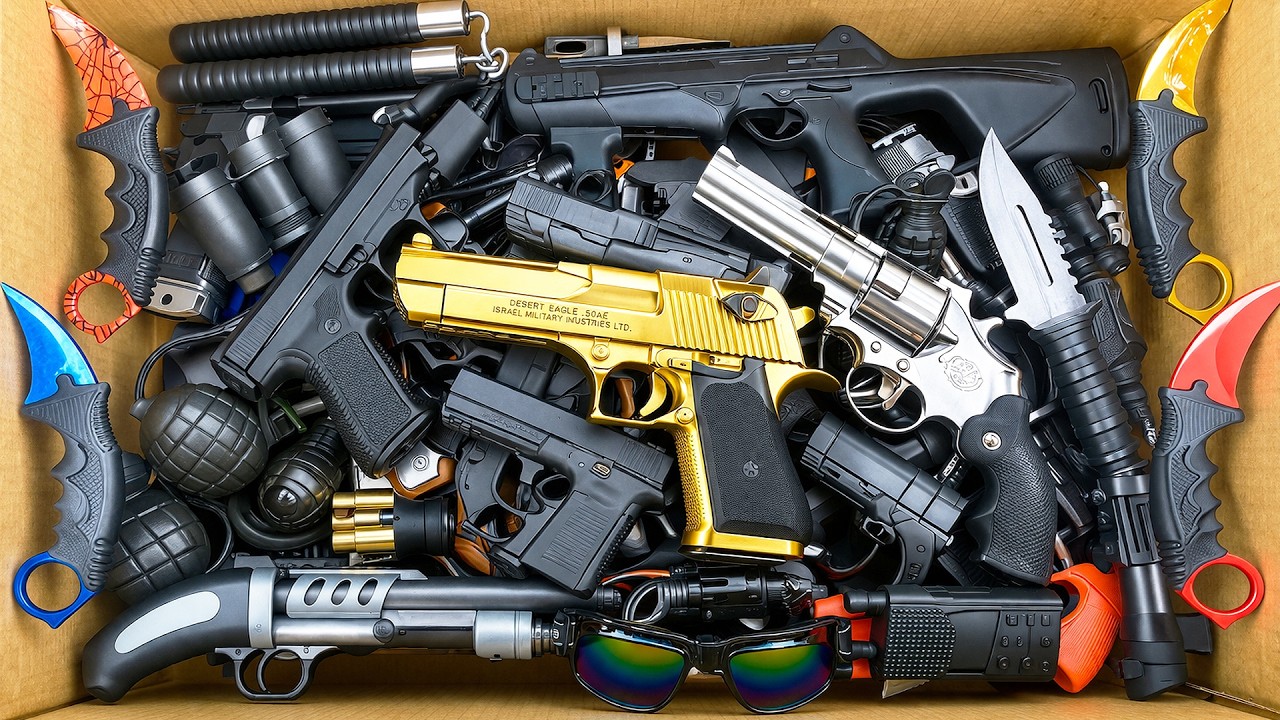 INSANE Toy Gun Arsenal! Beretta M92, Glock 17/18, Dan Wesson 6 Revolver & More