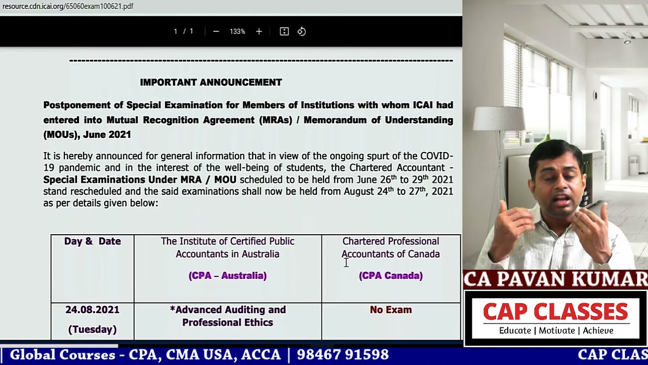 Dear ICAI, postpone CA Inter & Final Exams | CA Pavan Kumar