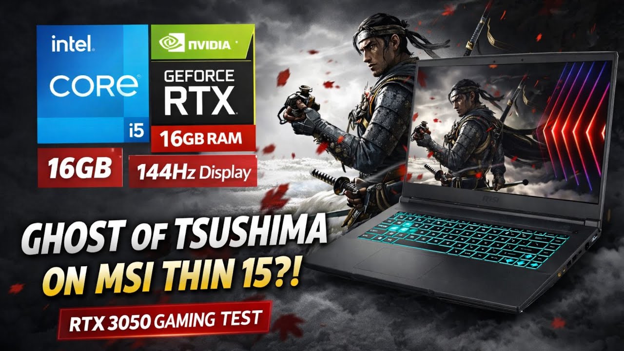 Сможет ли RTX 3050 запустить Ghost of Tsushima? | Геймплей на MSI Thin 15