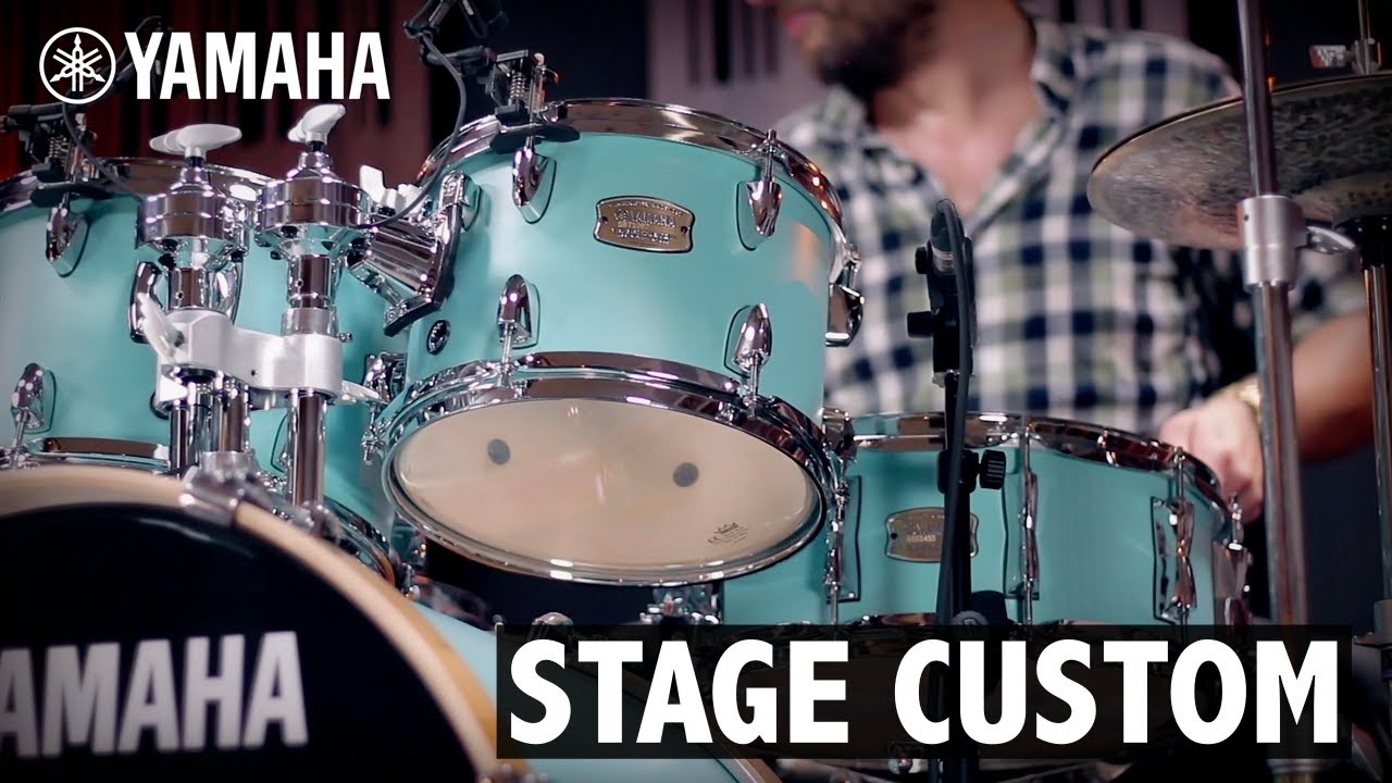 Yamaha Stage Custom drums SURF GREEN sound demo with Agean Legend cymbals