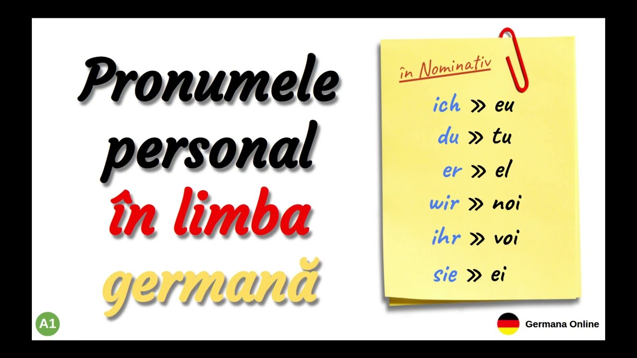 Lecția 4 | Pronumele Personal În Nominativ