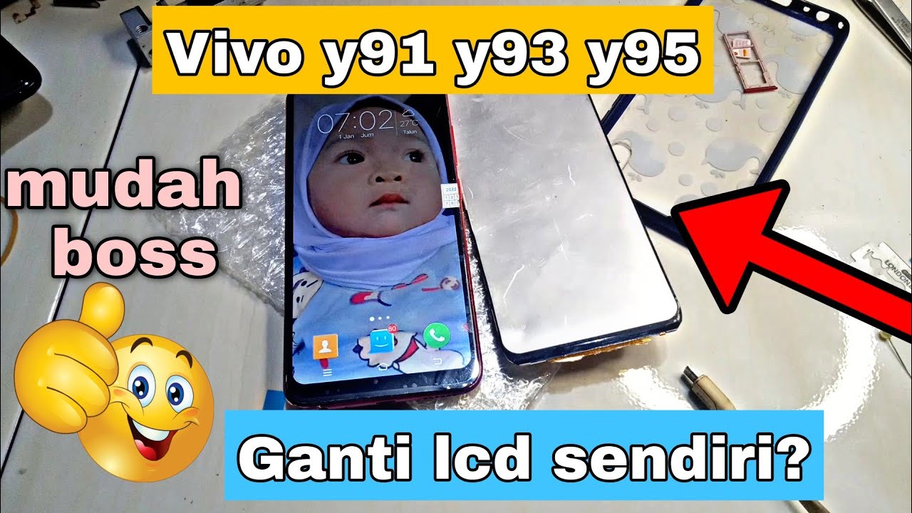 Vivo y91 y93 y95 ganti lcd sendiri .. gampang sekali simak video ini..‼