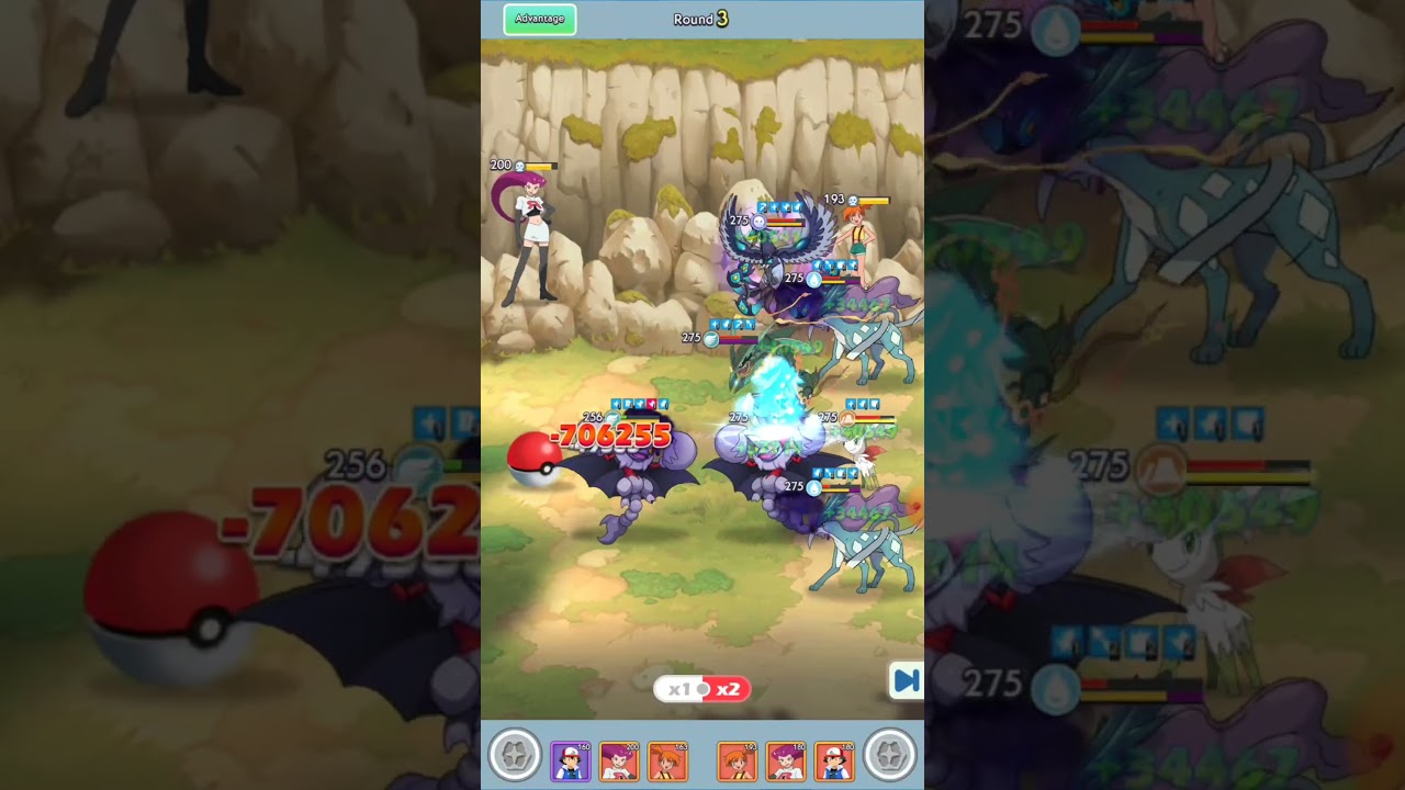 Rare moment of mewtwo in pokemon idle game Tap Tap Monster #pokemon #pokemongame #games #idle
