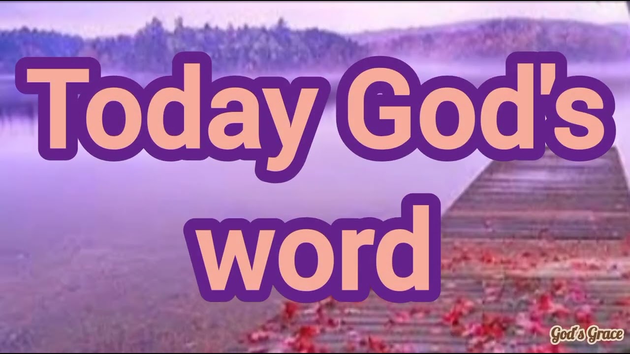 Today God's word      |     06/01/2026