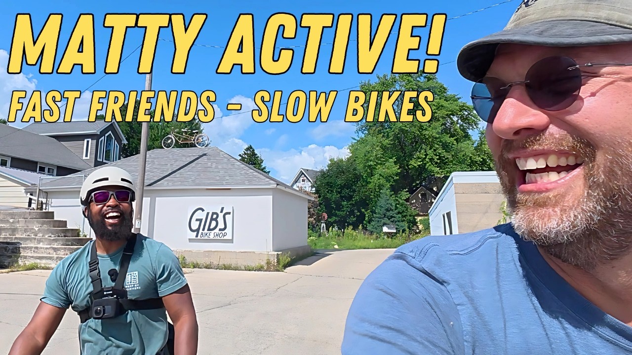 Building A SLOW BIKE For My New Friend MATTY ACTIVE! Then we EAT TACOS and go for a RIDE!