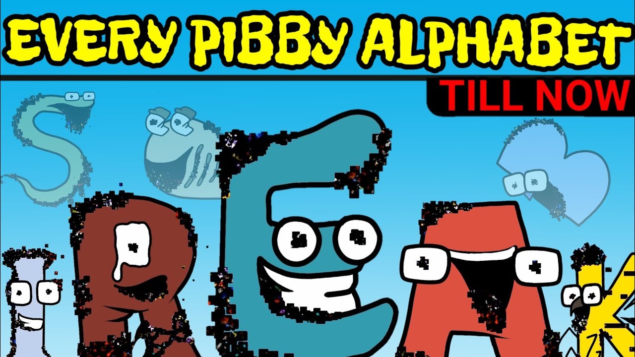 FNF VS Glitched Alphabet Lore: All Characters | Technical Rhythm Mod Showcase