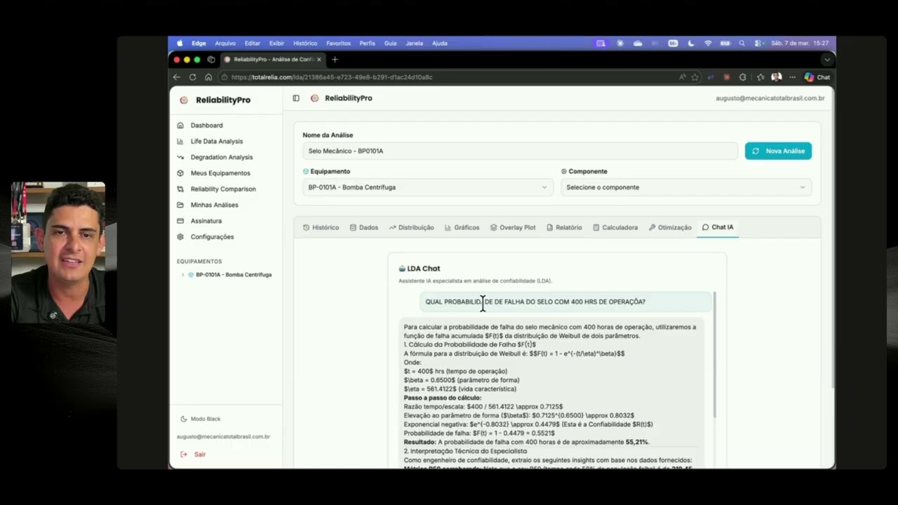 LDA - Análise de Dados de Vida