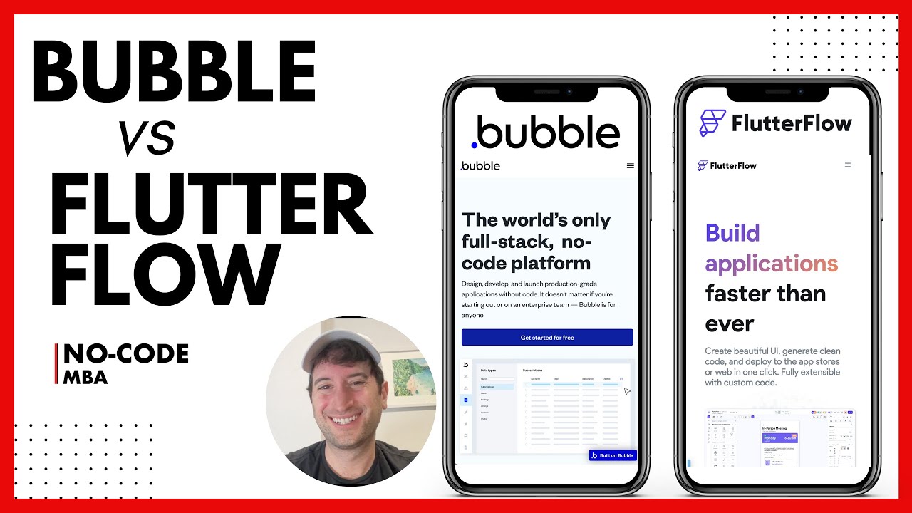 Bubble против FlutterFlow: основные различия и объяснение цен (2025)