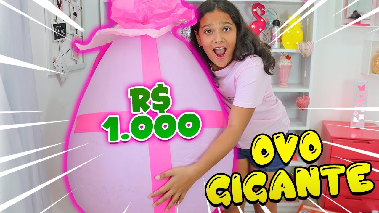 OVO GIGANTE E MISTERIOSO DE PÁSCOA! - JULIANA BALTAR