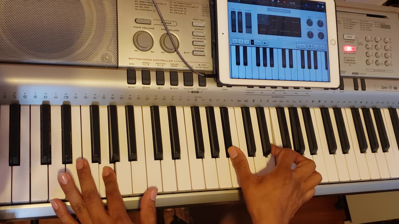 Como tocar una cadena de coros en el piano.como tocar cantos de jubilo en piano.