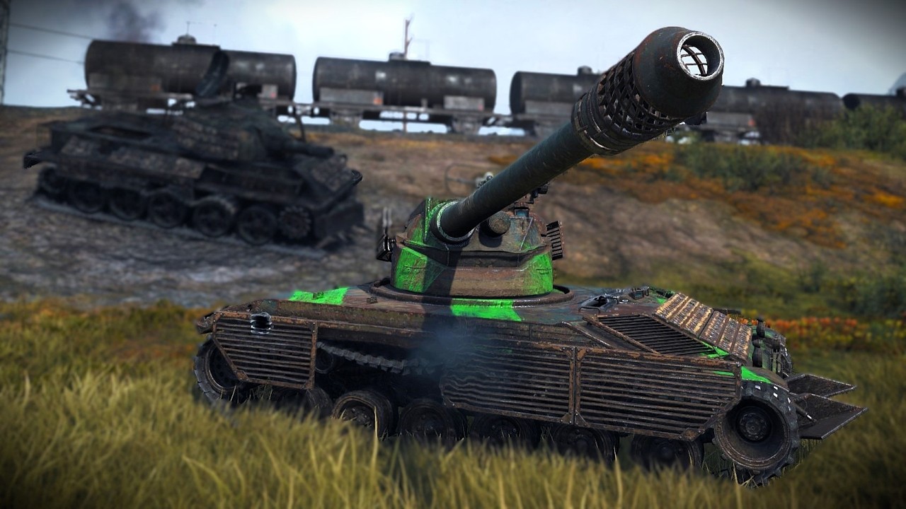 WoT - STEEL HUNTER - 19K Dmg + 9 Kills - Derp Gun setup