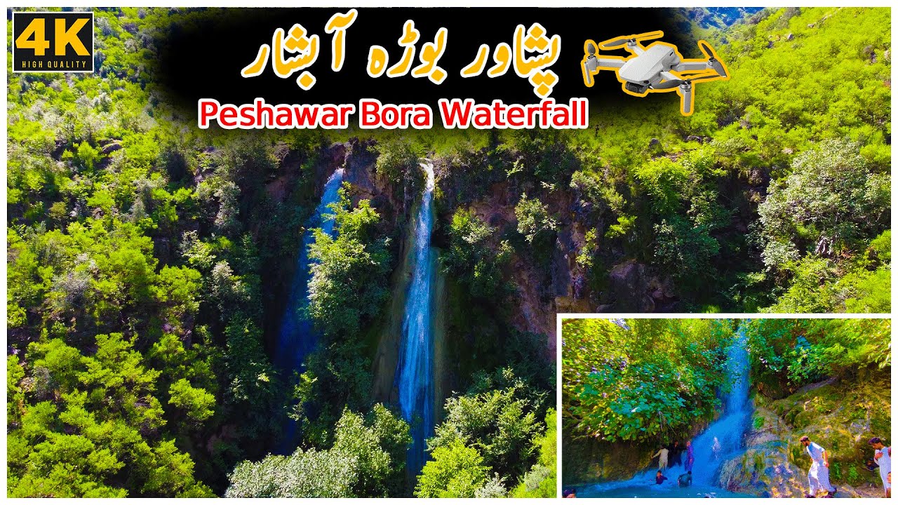 Beautiful  Peshawar Bora Waterfall 4K Drone View