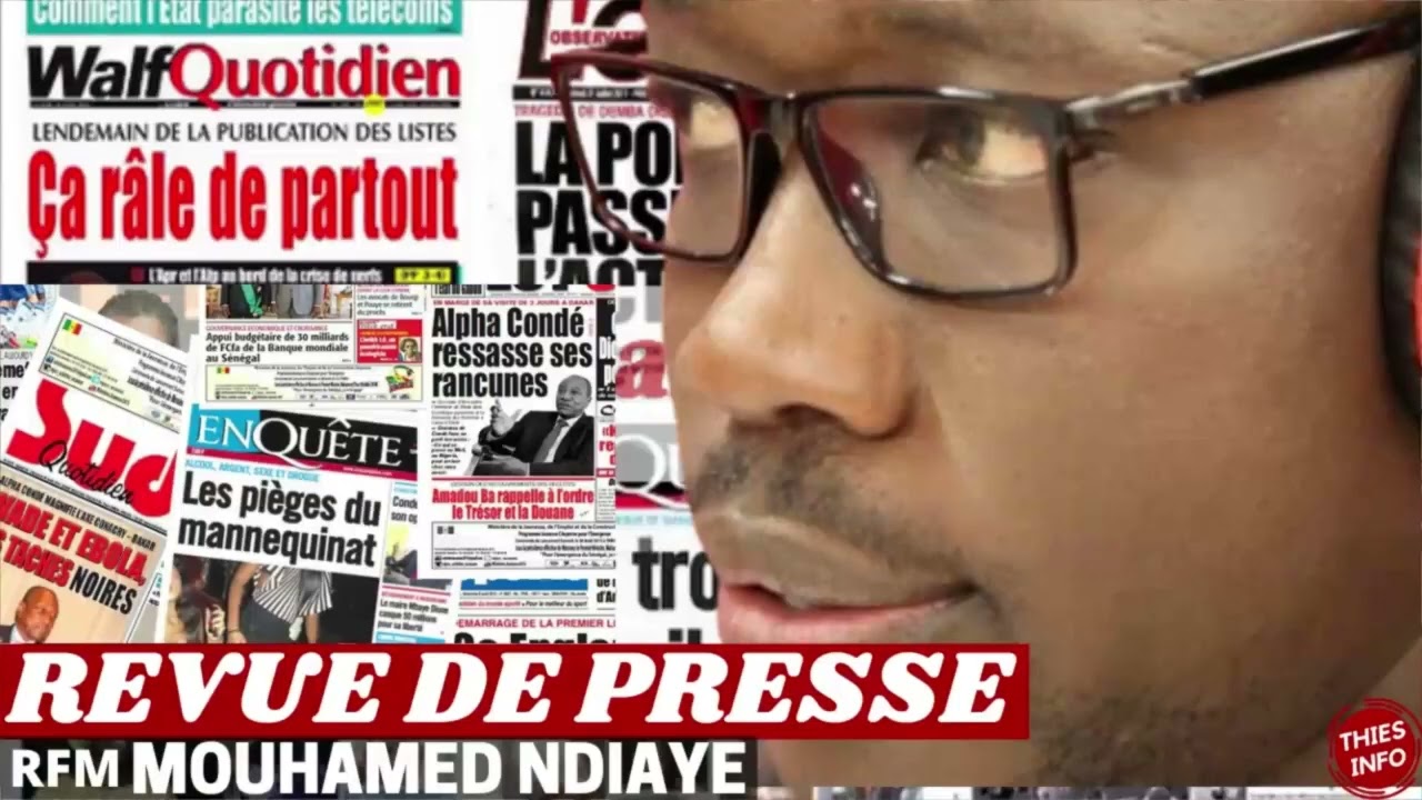 REVUE DE PRESSE RFM , REVUE DE PRESSE AUJOURD'HUI 14 09 2025