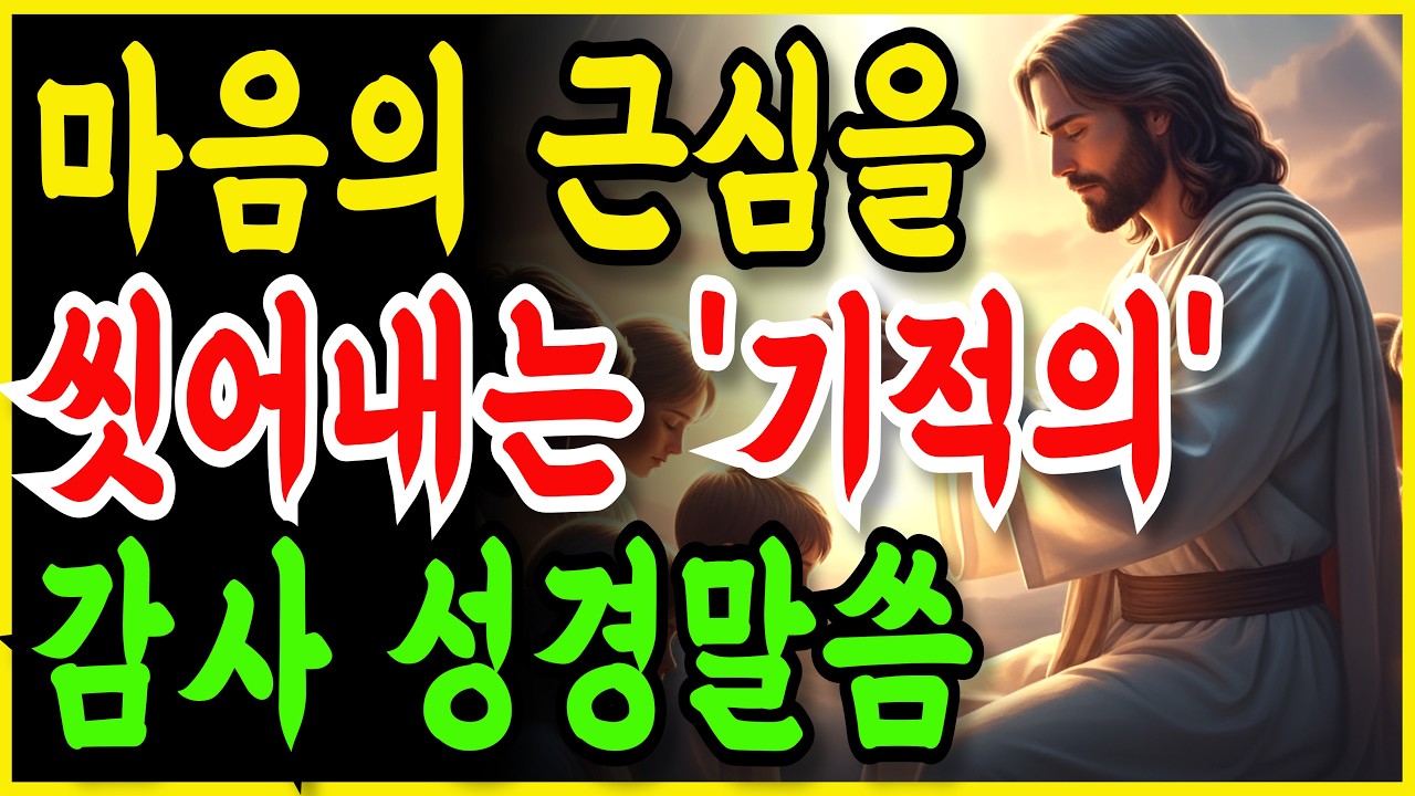 평범한 일상이 기적이 되는 순간 | 마음의 근심을 씻어내는 감사 성경 (시편/잠언) | 일상의 기적  | 고난 극복  |  성경 낭독  | 말씀 묵상 | 자면서 듣는 기도