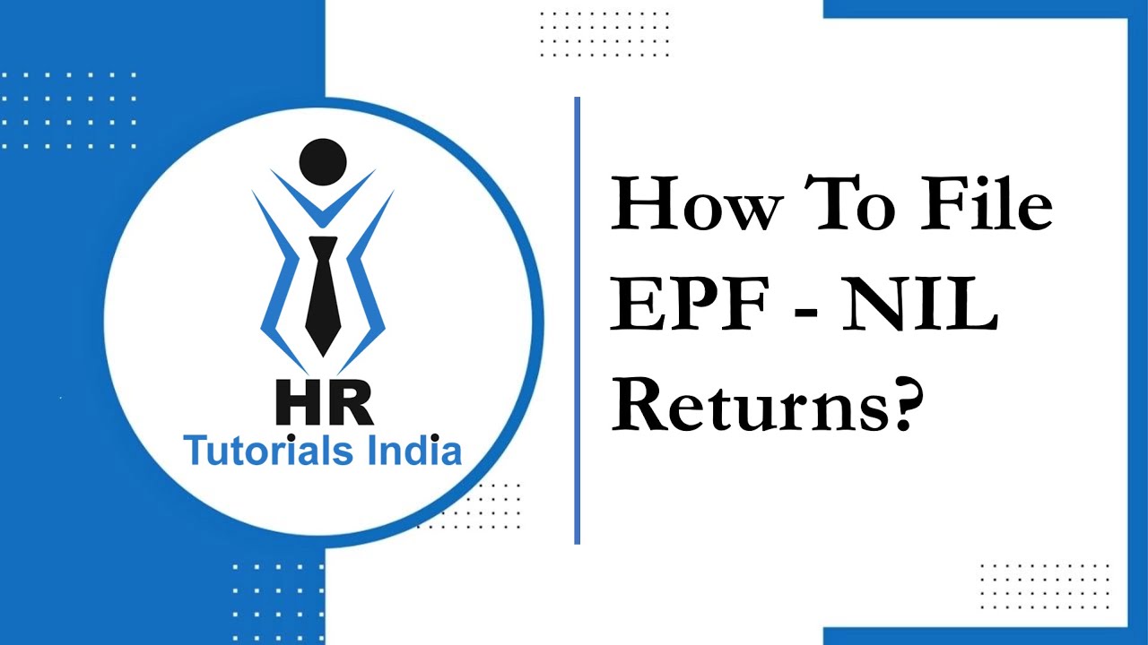 Как подать нулевую декларацию EPF | Подача нулевой декларации PF в 2025 году | Учебные пособия по...