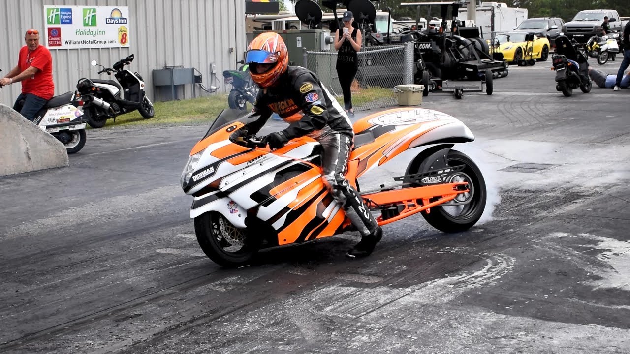 DME Racing Pro Street Turbo Hayabusa Ridden by Jason Dunigan Pits and Test Pass