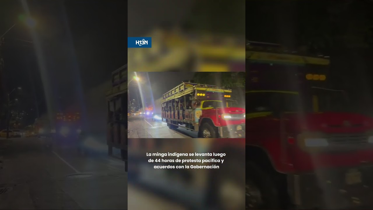La minga ind&iacute;gena se levanta luego de 44 horas de protesta pac&iacute;fica y acuerdos con la Gobernaci&oacute;n