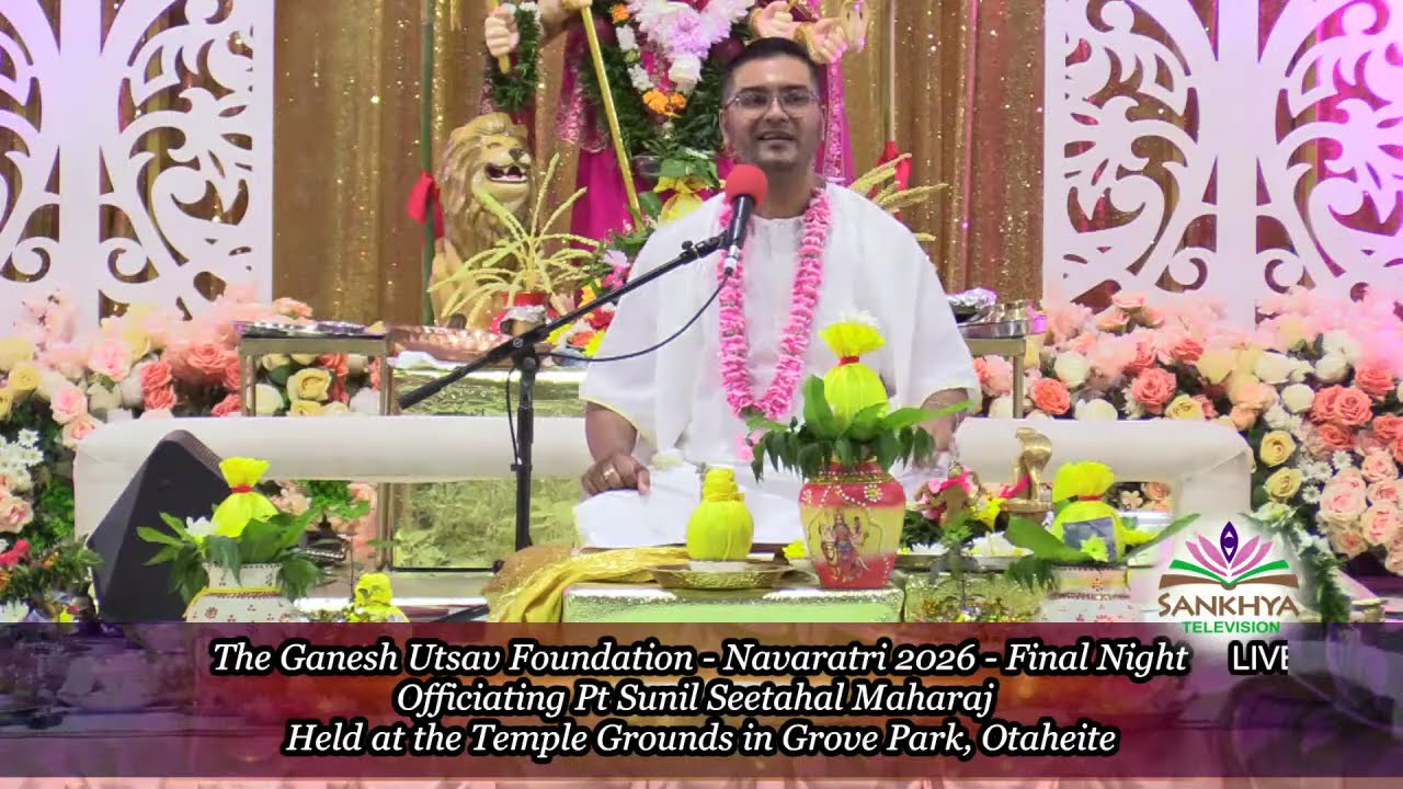 The Ganesh Utsav Foundation - Final Night Navaratri (March 2026) offi Pt Sunil Seetahal Maharaj