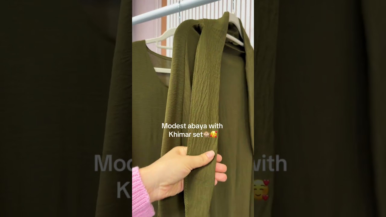 Effortless style: khimar-attached abayas for modest fashion lovers! #abaya