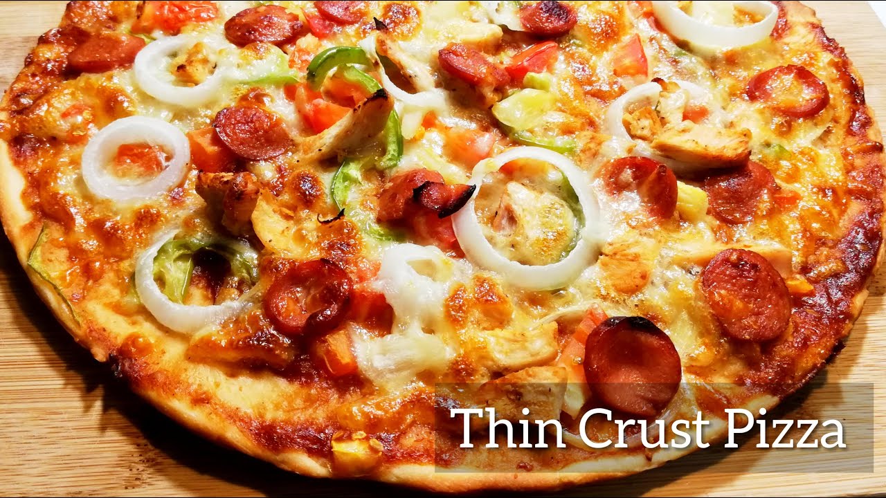 Domino's Style Thin Crust Pizza Recipe | Homemade Pizza Crust Tutorial