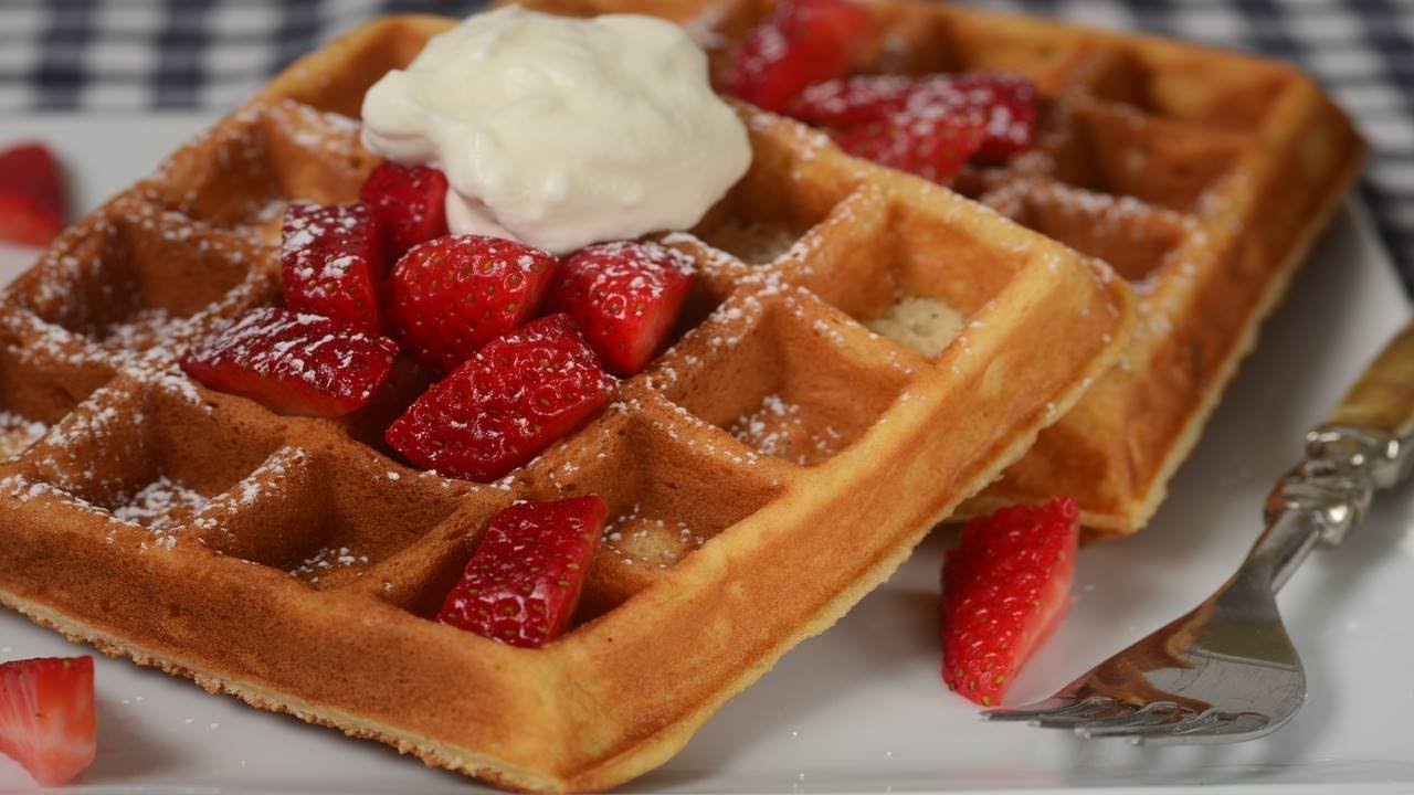 Yeast Waffles Recipe Demonstration - Joyofbaking.com