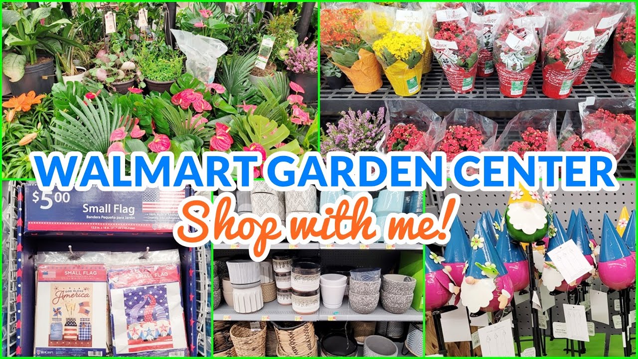 WALMART GARDEN CENTER SHOP WITH ME! PLANT SHOPPING GARDEN DECOR