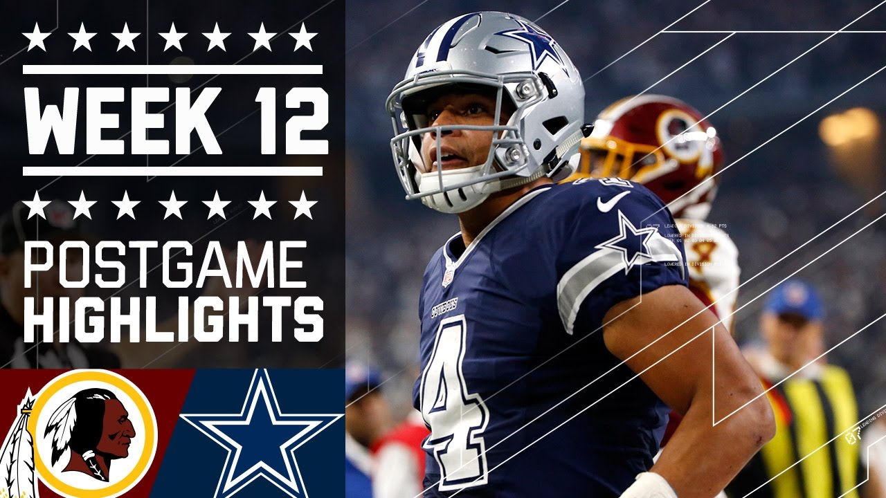 Redskins vs. Cowboys | NFL on Thanksgiving Week 12 Game Highlights