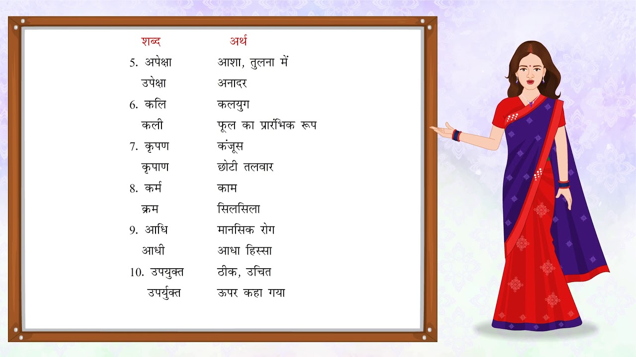 Shrutisam Bhinnarthak Shabd | श्रुतिसम भिन्नार्थक शब्द | Hindi Grammar for Class 8