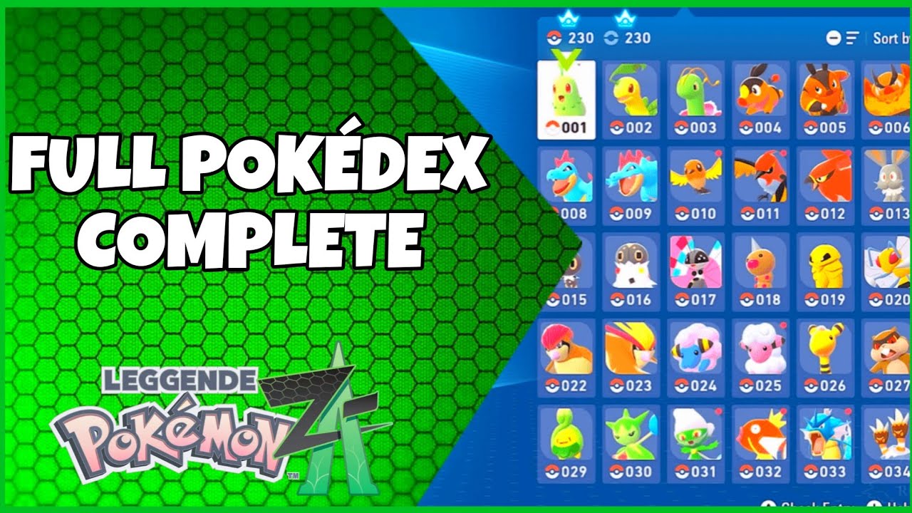 📕100% FULL POK&Eacute;DEX COMPLETE! LEGENDS POK&Eacute;MON Z-A!