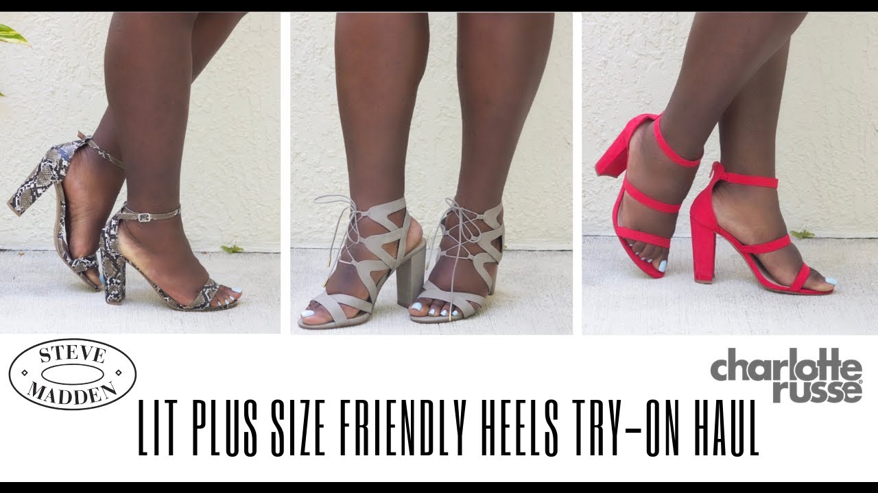 Summer Plus Size Heels Try-On Haul | Steve Madden & Charlotte Russe | Summertime Fine Shoes|Calvilyn