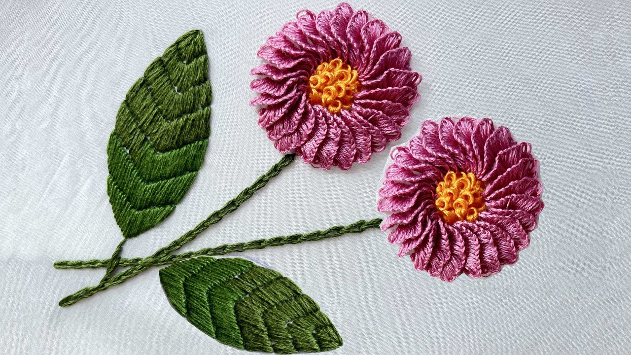 Brazilian Hand Embroidery Stitches - Caston Embroidery Stitch