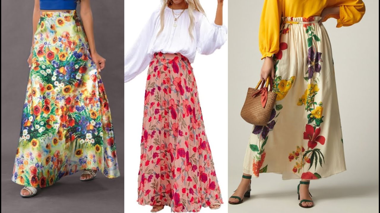 Summer Long Skirt Outfit Ideas