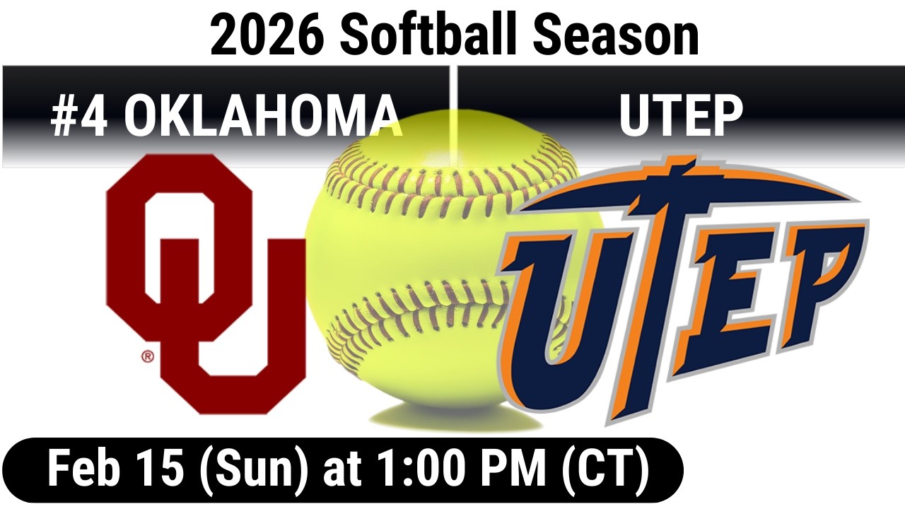 2026 Feb 15 SB #4 Oklahoma OU Sooners vs UTEP Miners FULL GAME Softball 20260215