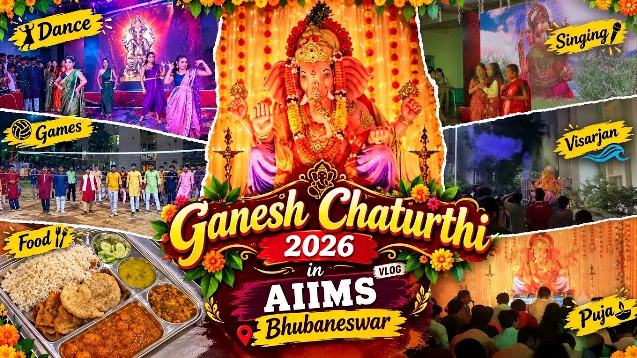 AIIMS Bhubaneswar Was Totally Different Today&hellip; 😳🐘| Ganesh Chaturthi 2026 Vlog | MBBS LIFE 