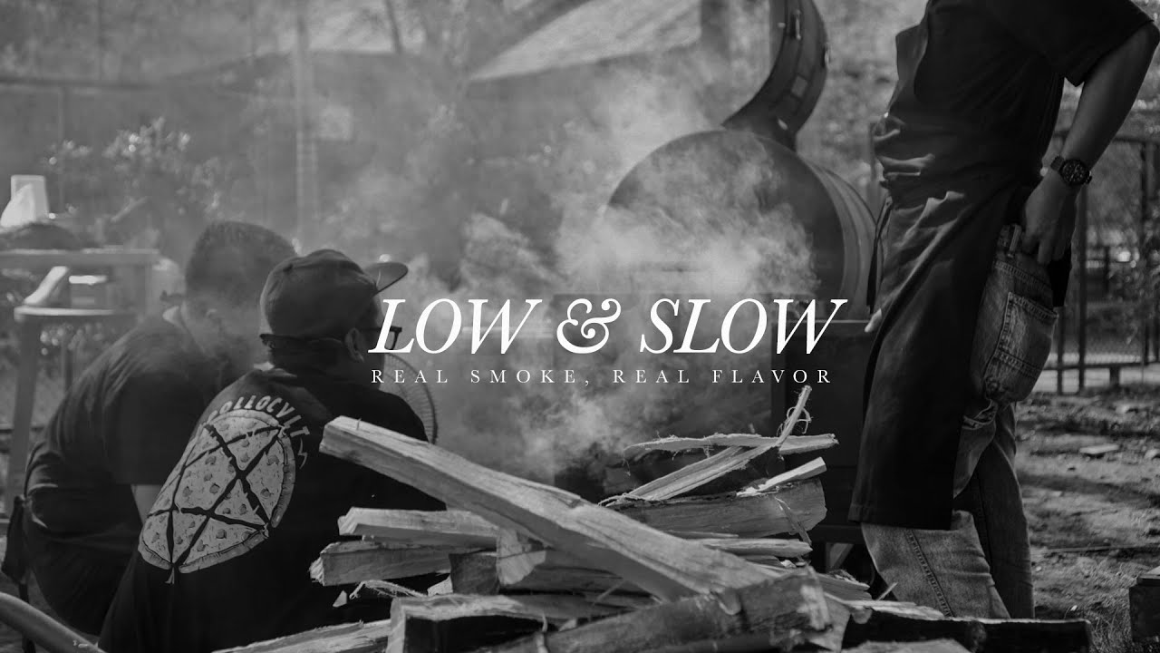 Low and slow, real smoke real flavor. (cinematic)