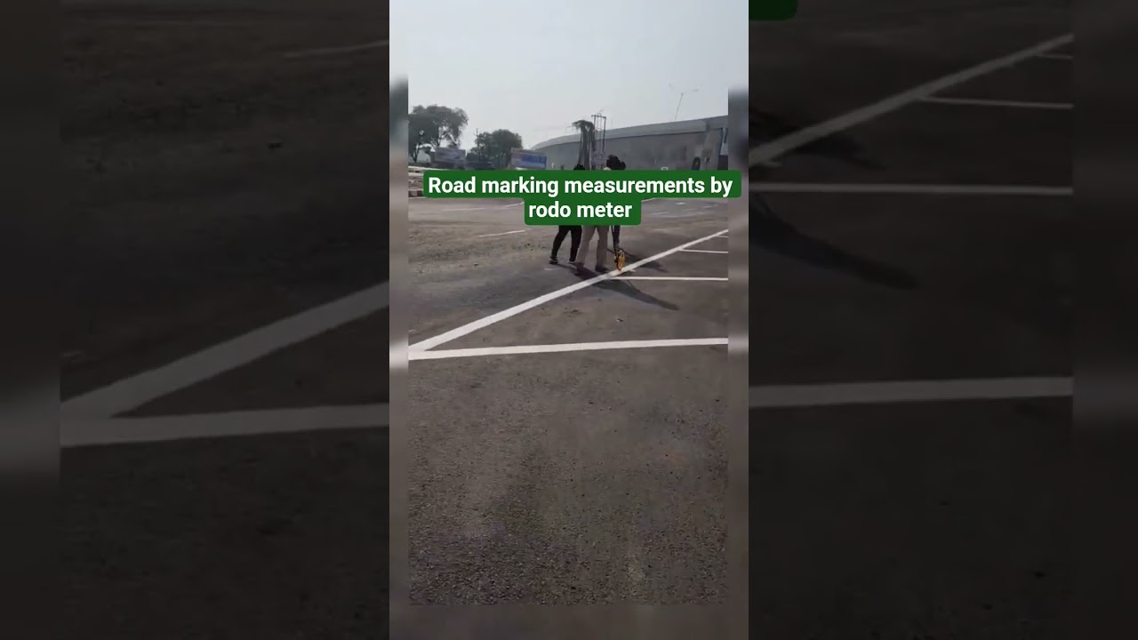 road marking measurement by rodometer #roadmarking #rodometer