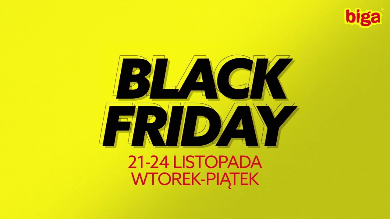 Czas na wielkie promocje w sklepach BIGA - Black Friday!