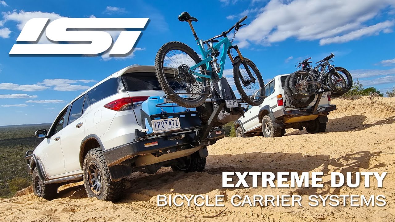 iSi Extreme Duty Off-Road Bicycle Carrier Systems - Field testing over the VIC/SA Border Track.