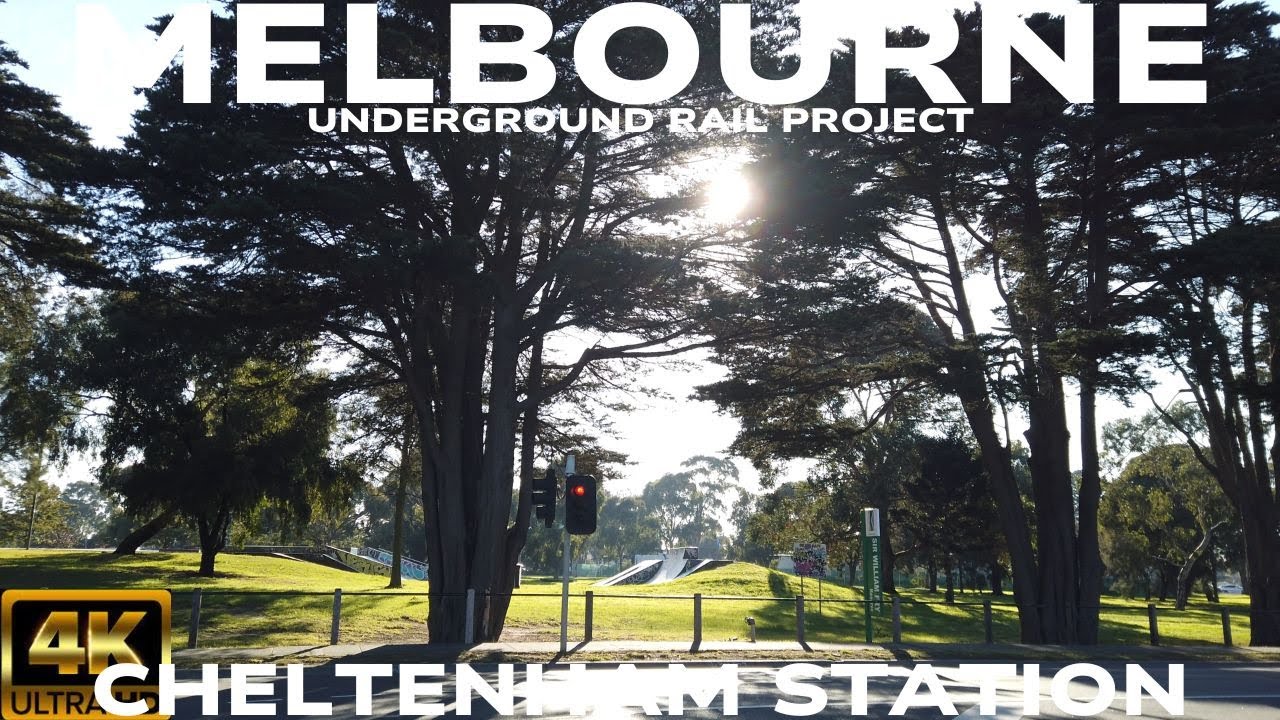 ⁴ᴷ NEW Cheltenham Underground Railway Station | Walk 1.6Km worksite radius | SRL East, Melbourne