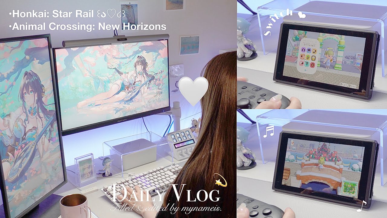 vlog | 推しの卒業発表で傷心中T^T💭スタレ.あつ森島クリ🏝️🎮ゲーム好き社会人OLの日常📝