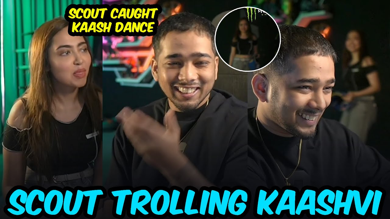 Scout Troll Kaash 😂 ScoutOP Caught Kaashvi Dance 🤣