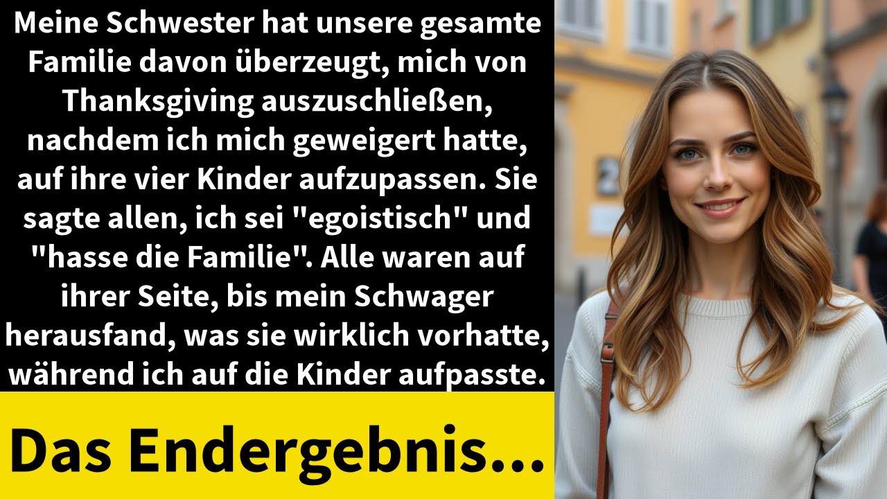 Meine Schwester hat unsere gesamte Familie davon überzeugt, mich von Thanksgiving auszuschließen,