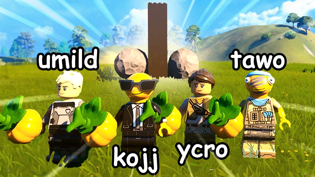 minha PRIMEIRA vez no fortnite LEGO