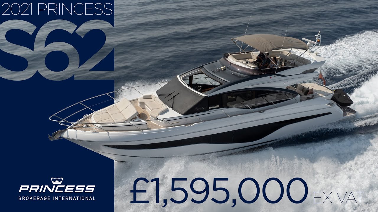 2021 Princess S62 'Three Amigos' FOR SALE in Mallorca, Spain